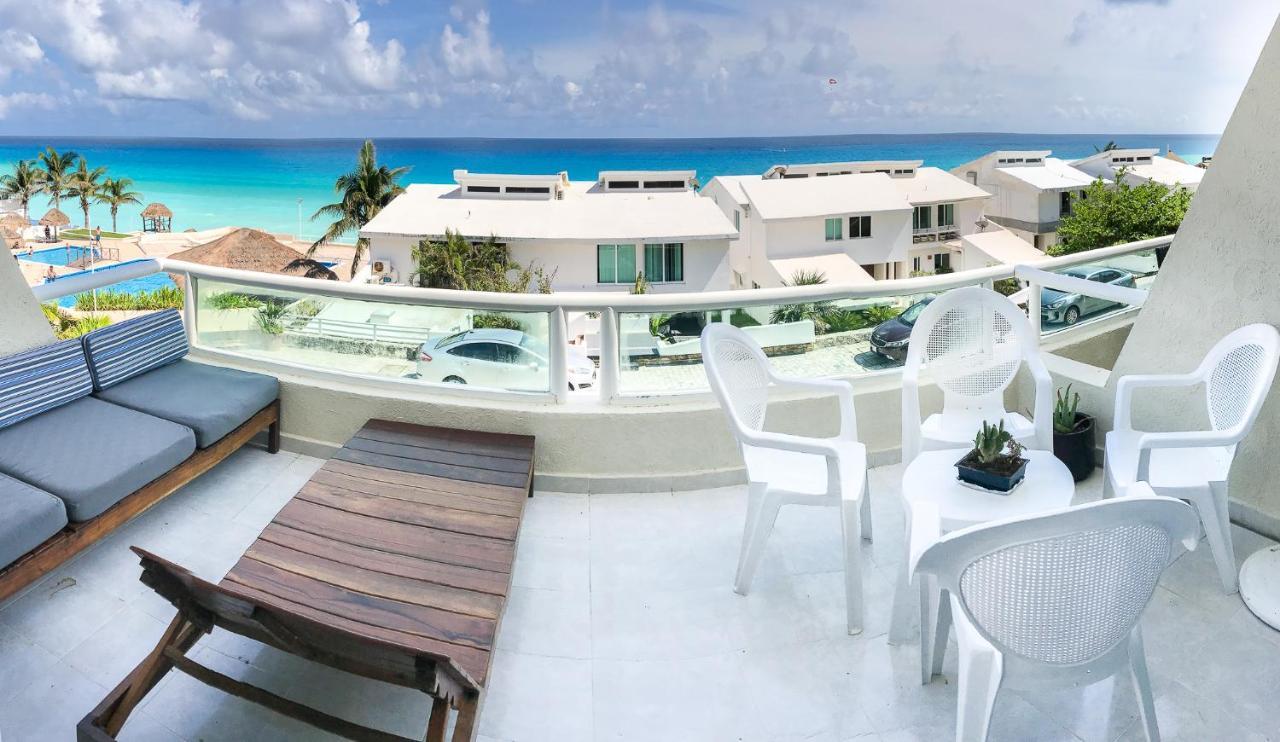 Apartment On The Beach With Terrace Ocean View, Brisas Cancun 01 By Beach & Ocean Apartments Exterior foto